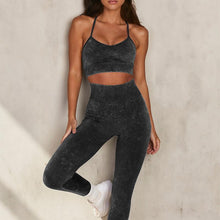 Load image into Gallery viewer, Seamless Yoga Set Women Fitness Sportswear Sports Suits Gym Clothing Workout Clothes Two Piece Set High Waist Leggings Crop Top