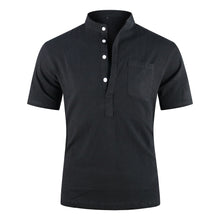 Load image into Gallery viewer, BOLUBAO Summer Men's Short Sleeved T-shirt Fashion Cotton and Linen Led Casual TShirt Mens Breathable Male T-shirt
