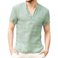 Load image into Gallery viewer, BOLUBAO Summer Men's Short Sleeved T-shirt Fashion Cotton and Linen Led Casual TShirt Mens Breathable Male T-shirt