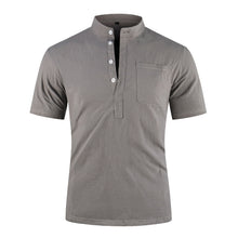 Load image into Gallery viewer, BOLUBAO Summer Men's Short Sleeved T-shirt Fashion Cotton and Linen Led Casual TShirt Mens Breathable Male T-shirt