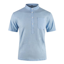 Load image into Gallery viewer, BOLUBAO Summer Men's Short Sleeved T-shirt Fashion Cotton and Linen Led Casual TShirt Mens Breathable Male T-shirt