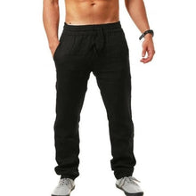 Load image into Gallery viewer, Men's Cotton Linen Pants Male Autumn New Breathable Solid Color Linen Trousers Fitness Streetwear S-3XL