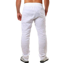 Load image into Gallery viewer, Men's Cotton Linen Pants Male Autumn New Breathable Solid Color Linen Trousers Fitness Streetwear S-3XL