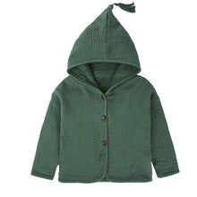 Load image into Gallery viewer, Tops Shirt Girls Jackets Kids 2018 New Baby Boys Clothing Tassel Hat Design Cotton Linen Children Cardigan 1-6Y Blouse Toddler