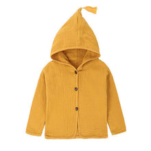 Load image into Gallery viewer, Tops Shirt Girls Jackets Kids 2018 New Baby Boys Clothing Tassel Hat Design Cotton Linen Children Cardigan 1-6Y Blouse Toddler