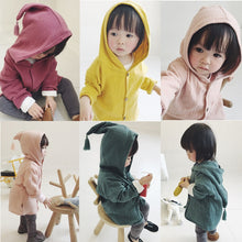Load image into Gallery viewer, Tops Shirt Girls Jackets Kids 2018 New Baby Boys Clothing Tassel Hat Design Cotton Linen Children Cardigan 1-6Y Blouse Toddler