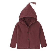 Load image into Gallery viewer, Tops Shirt Girls Jackets Kids 2018 New Baby Boys Clothing Tassel Hat Design Cotton Linen Children Cardigan 1-6Y Blouse Toddler