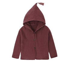 Load image into Gallery viewer, Tops Shirt Girls Jackets Kids 2018 New Baby Boys Clothing Tassel Hat Design Cotton Linen Children Cardigan 1-6Y Blouse Toddler