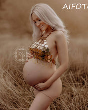 Load image into Gallery viewer, Sexy Maternity Photography Props Maternity Dresses For Photo Shoot Pregnancy Dress Goddess Crystal Crown Headband Accessories