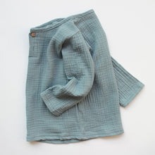 Load image into Gallery viewer, children t shirts fashion linen pleated boys t shirt children t-shirt 2022 summer baby boys girls t-shirt children clothes kids