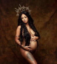 Load image into Gallery viewer, Sexy Maternity Photography Props Maternity Dresses For Photo Shoot Pregnancy Dress Goddess Crystal Crown Headband Accessories