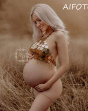 Load image into Gallery viewer, Sexy Maternity Photography Props Maternity Dresses For Photo Shoot Pregnancy Dress Goddess Crystal Crown Headband Accessories