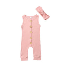 Load image into Gallery viewer, Tycen&#39;s im as cute as a button jumpsuit sizes newborn -12m
