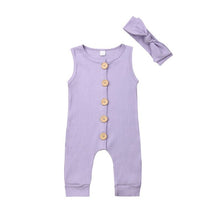 Load image into Gallery viewer, Tycen&#39;s im as cute as a button jumpsuit sizes newborn -12m
