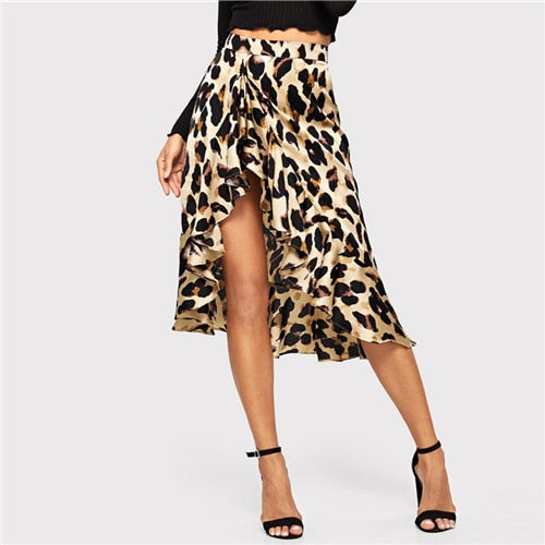 Dress me up or down print skirt