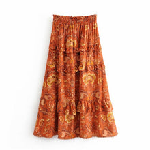 Load image into Gallery viewer, Boho Mama orange ruffle shirt
