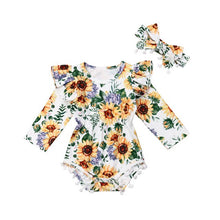 Load image into Gallery viewer, Rylie&#39;s sunflower patch romper
