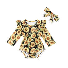 Load image into Gallery viewer, Rylie&#39;s sunflower patch romper
