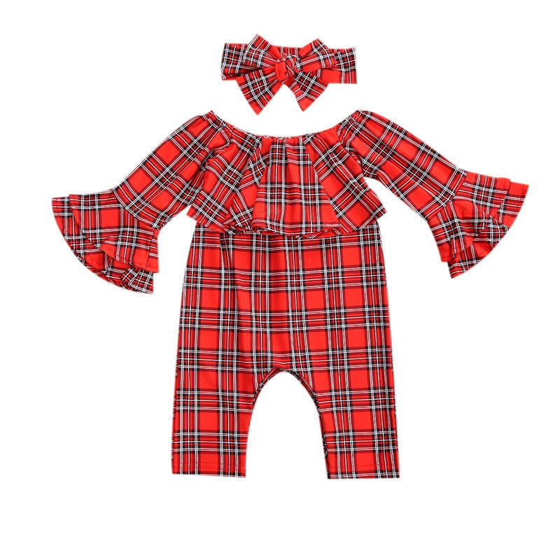 Fashionista Fiona's pretty plaid jumpsuit